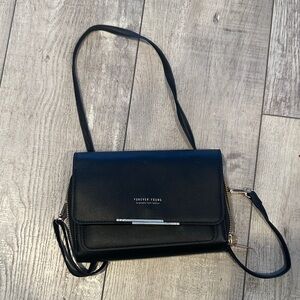 Forever Young Elegant Black Crossbody Bag
